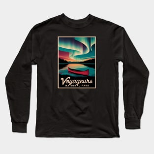 Voyageurs National Park Vintage Aurora Long Sleeve T-Shirt